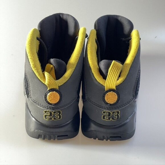 Air Jordan 9 Retro Nike Tennis Shoes High Top Dark Charcoal Sneaker Kids Size 3Y - Picture 6 of 12